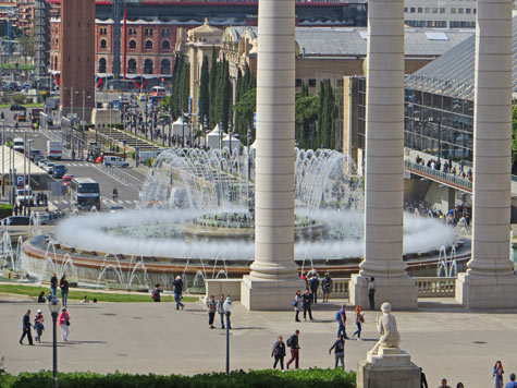 Magic Fountain in Barcelona Spain