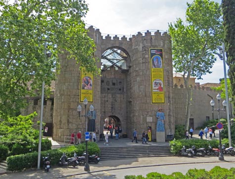 Poble Espanyol in Barcelona Spain